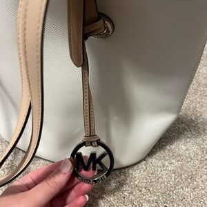 Medium white Michael Kors bag